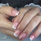 Nude Pink White Border