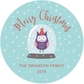 Owl in Snow Globe Labels Custom