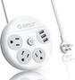 3AC 3USB-A White 10FT