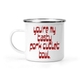 12 Oz White Camping Mug