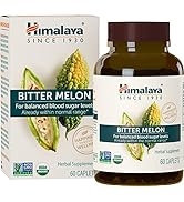 Himalaya Organic Bitter Melon / Karela for Balanced Blood Sugar Support, 660 mg, 60 Caplets, 1 Mo...