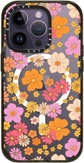 retro boho hippie flowers (60s / 70s floral pattern on clear background)