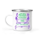 12 Oz White Camping Mug