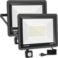 2pack 100W LED Motion Sensor Flood Light