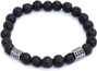 Stretch Bracelet: Silver Hematite Gem