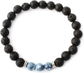 Stretch Bracelet: Blue Rain Flower