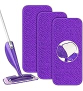 Reusable Mop Pads Compatible with Swiffer Wet Jet Mop - Wet Pads Refills Wet Dry Mopping Cloths M...