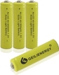 4PCS 600mAh YELLOW