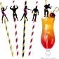 Pole dancing paper drinking straw 30pcs