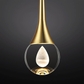 Teardrop Brushed Brass 3000K