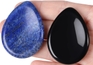 D-lapis Lazuli & Obsidian - Water Drops Shaped