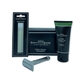 Black DE86 Razor, Aloe Vera Shaving Cream, SP