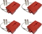 4-Pc Red (6-8 AWG)