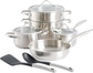 10-Piece (Cookware Set w/ Kitchen Tools)