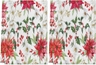 Christmas Hellebore Flowers Poinsettia Berries Pattern Absorbent