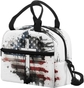 American Flag Cross White