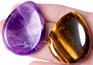 D-amethyst & Tiger's Eye - Water Drops Shaped