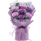 7 Purple Roses Purple Paper