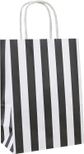 Striped Gift Bags Black