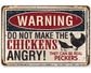 Warning Do Not Make Chickens