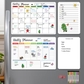 White Magnetic Dry Erase Calendar Set (4-pack)