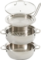 Dutch Oven w/ Steamer & Stainless Steel Tong Set