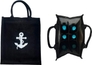 Black with Anchor print