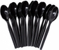 Black Plastic Spoons (24 Pack)