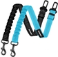 (Pet Seat Belt Black + Blue)