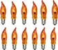 C18-orange Flames Bulbs-12pk