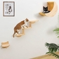 Moon hammock with 3-levels step and small shelf