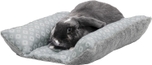 Cuddle Loaf Bed - Plush & Diamond Print (Gray)