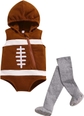 Rugby Hooded Romper With Stocking