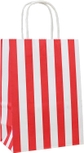 Striped Gift Bags Red