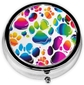 Colorful Dog Paw Print