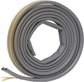 D-Section, 5/16" W, 1/4" T, 17 ft L, Grey