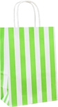 Striped Gift Bags Green