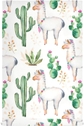 Hand Painted Llama Cactus