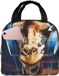 Giraffe Wearing Headphones