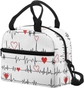 Nurse Heart ECG White