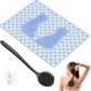 Shower Mat+back Scrubber(blue+black)