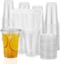 16oz 100cups&flatlids&straws