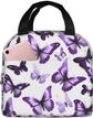 White Purple Butterflies