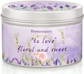 7- Lavender & Roses Scented Candle