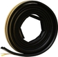 D-Section, 5/16" W, 1/4" T, 17 ft L, Black