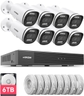 8CH 4K CCTV System with 8pcs Cameras