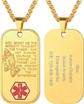 04--Dog Tag-Praying hands (gold)