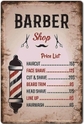 Barber Shop Price List