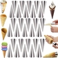 30 pcs large cream horn forms set