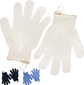 1 Pair Beige Exfoliating Gloves